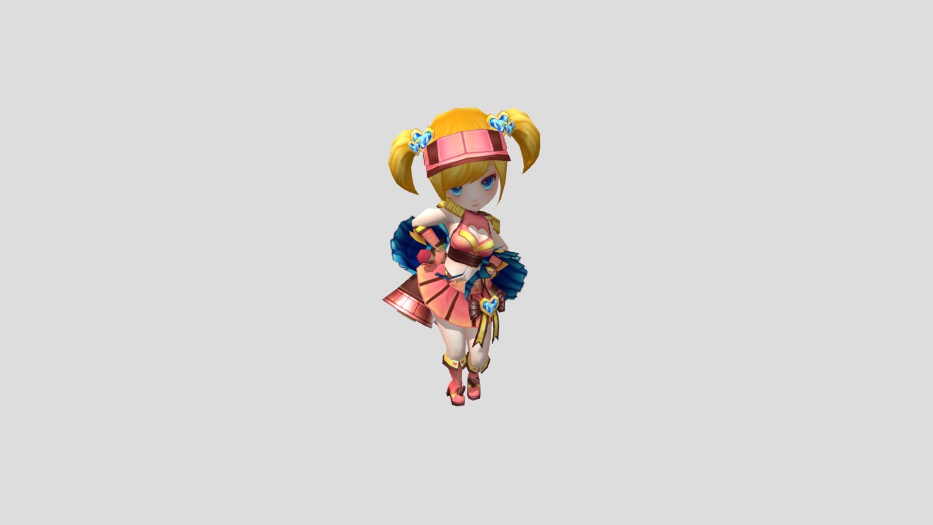 Casual RPG Character - 01 Angelina - 3D model by jjstudio 3d model