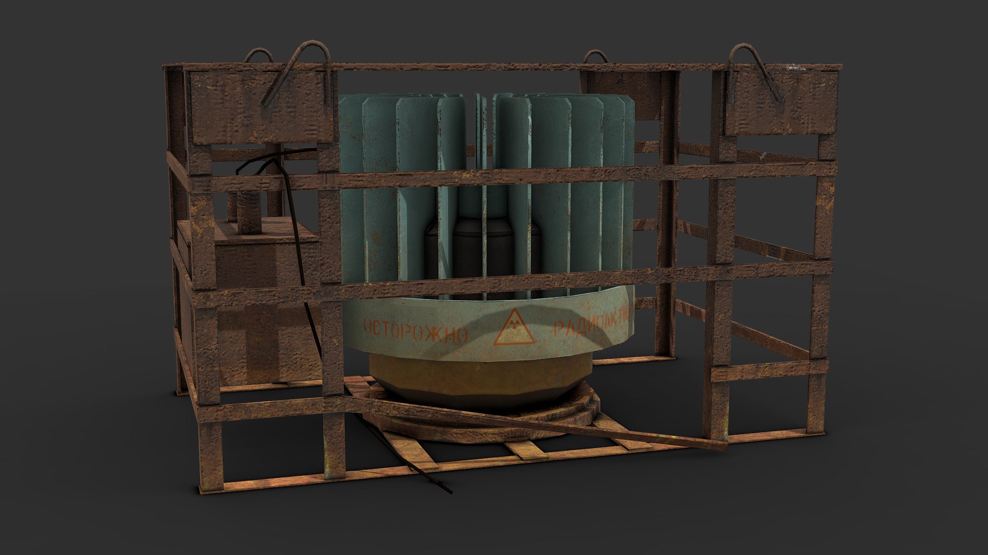 An old, corroded, and abandoned (yet still warm) generator that converts radioactive heat into electricity. It might still provide power, but I'd advise staying away from it.

Made in 3DSMax and Substance Painter

Questions? Interested in a custom model? Want me working on your project? Feel free to contact me via artstation at: https://www.artstation.com/renafox3d - Radioisotope Thermoelectric Generator (RTG) - Buy Royalty Free 3D model by Renafox (@kryik1023) 3d model
