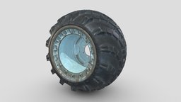 3D model Wheel Arched_Old Painted steel.