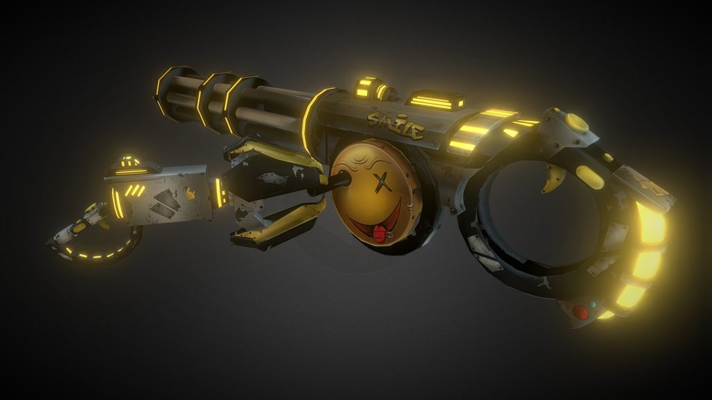 This Weapon was made with 3DsMax, Zbrush and was textured with photoshop. The weapon is for our new VR shooting game project named &ldquo;DESDROID