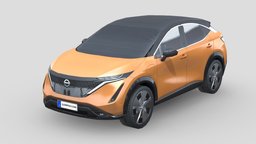 Nissan Ariya 2020 modern, power, vehicles, nissan, tire, cars, suv, tires, crossover, low-poly, vehicle, lowpoly, low, poly, futuristic, car, ariya, nissan-ariya