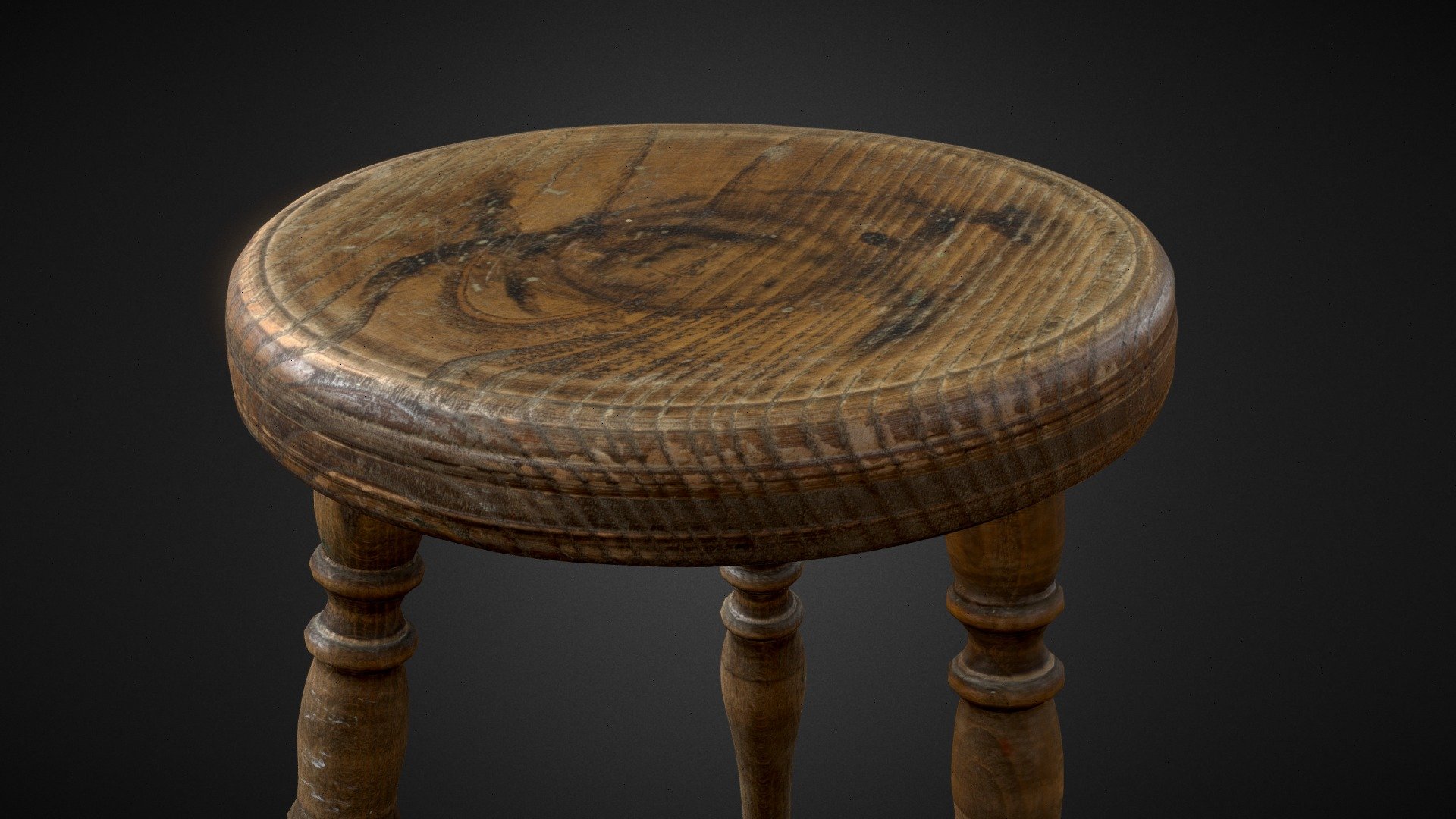 3D scan of this realistic looking Old Stool, all shot with cross-polarized technique for true albedo.

Great for scenes such as: interior, outdoor decoration, old town....

Quads only (Fast loading, and economic mesh)
8K Textures: Base Color, Normal, Height, Roughness, Specular - Old Stool - 3D model by Reality Scanning (@realityscanning) 3d model