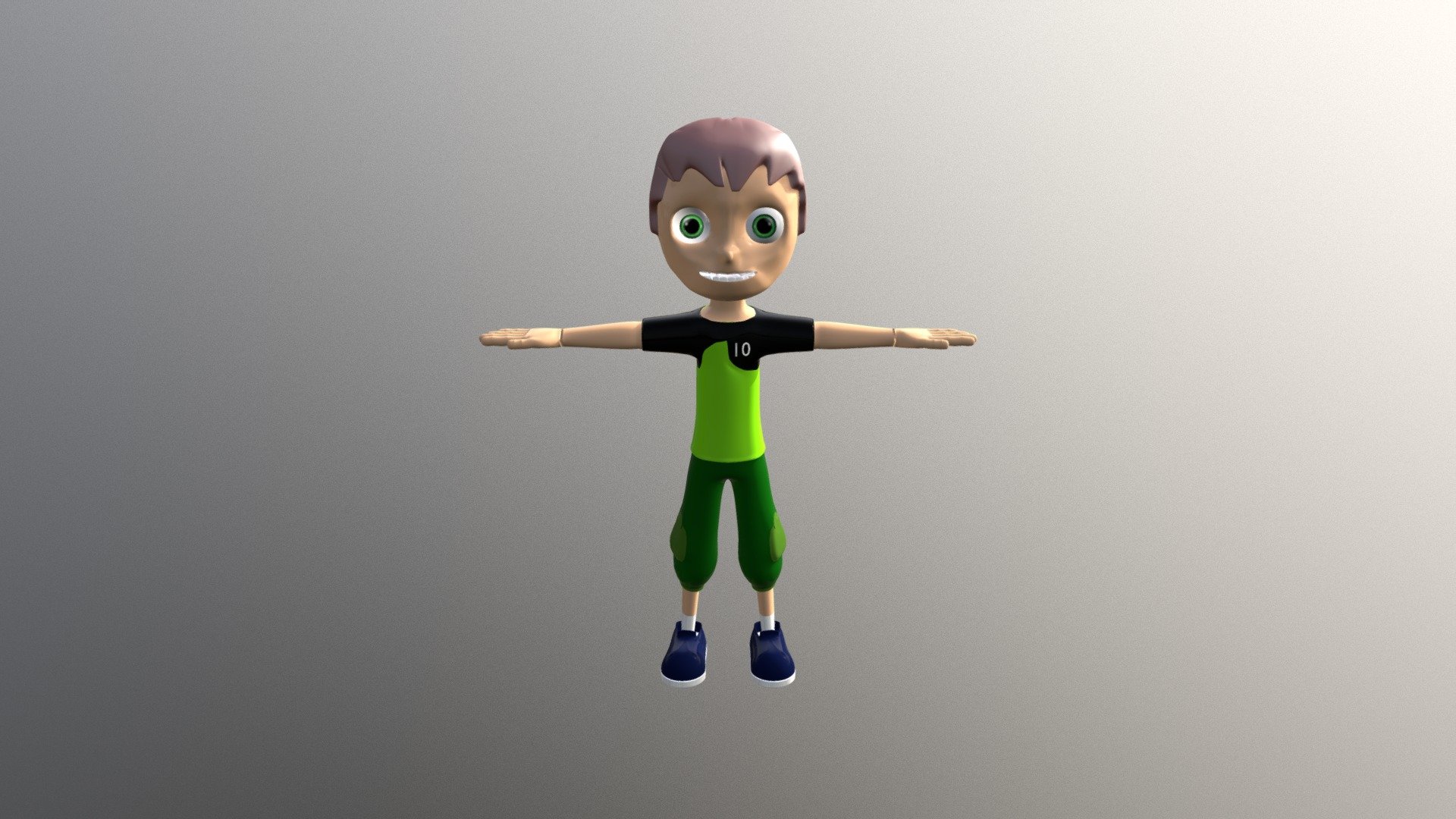 This is model of Ben 10 Kid. This model is made by using Blender and rendered by Cycle Render. This model is Detailed, Realistic, Mid Poly, Game Ready 3d model