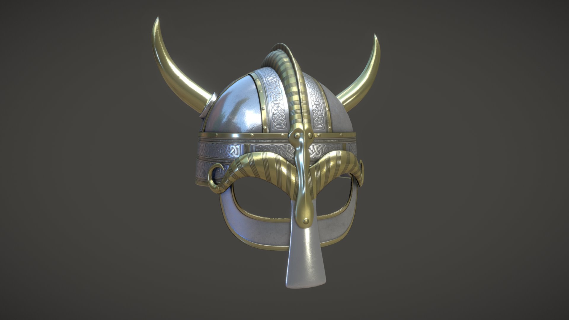 I know viking helmets traditionally do not have horns and that it is just a myth, but these helmets look so much better with horns 
 

Modelled in 3ds max 
 

 Textured in Substance painter &amp; Photoshop - Viking Helmet - 3D model by phantom-fox 3d model