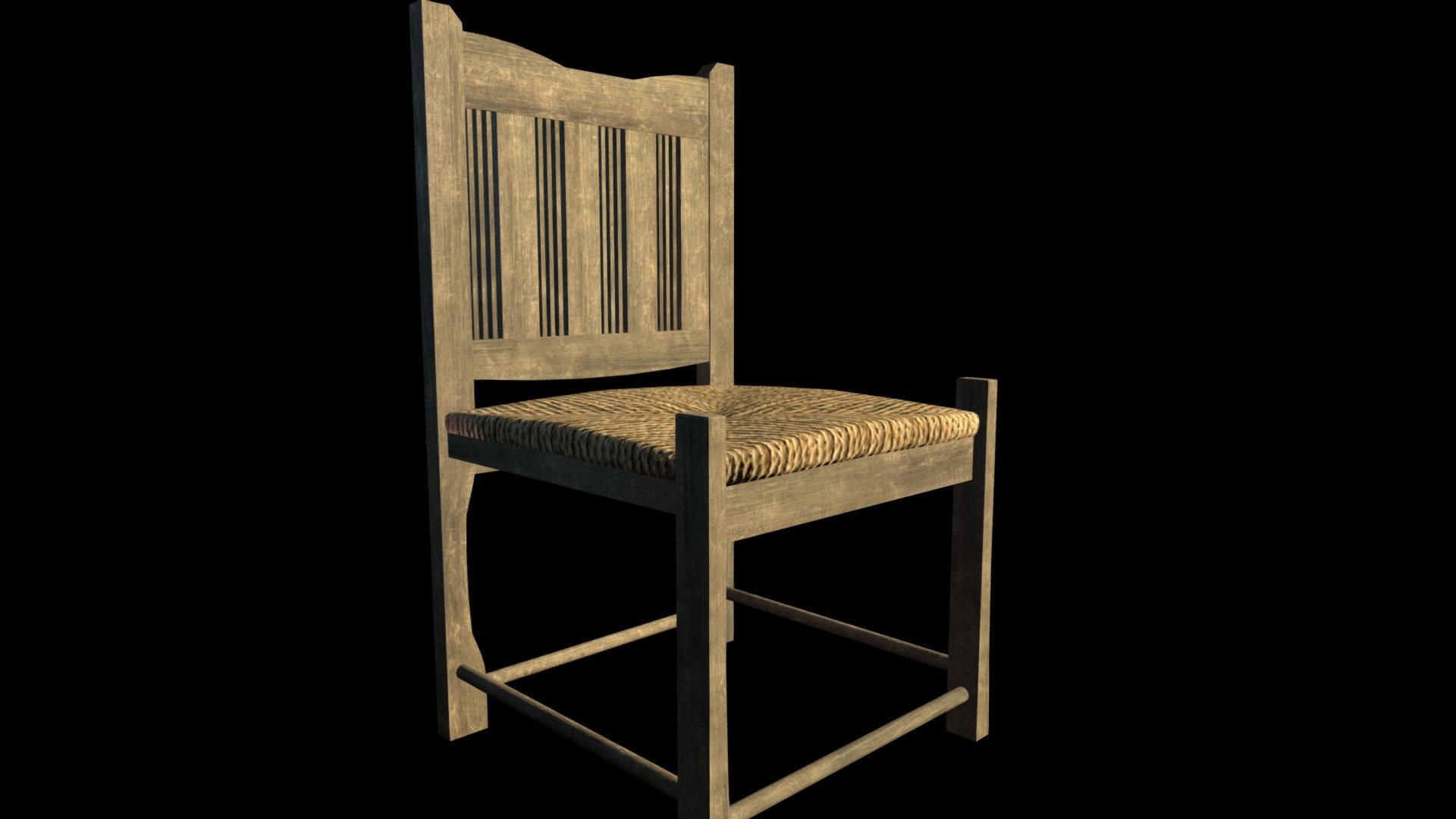 Old norse style chair - Viking Chair #3 - Buy Royalty Free 3D model by The Ancient Forge (Svein) (@svein) 3d model