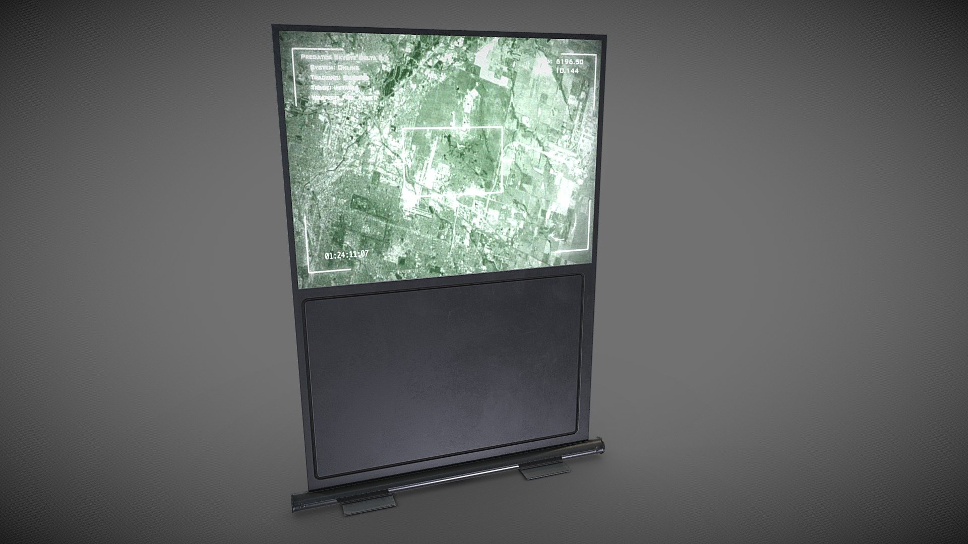 simple Projector screen with military footage.  Handy prop for any military style environment. 

Easily re-textured if needs be. 

PBR textures @4k - Simple TV Projector screen - Download Free 3D model by Sousinho 3d model