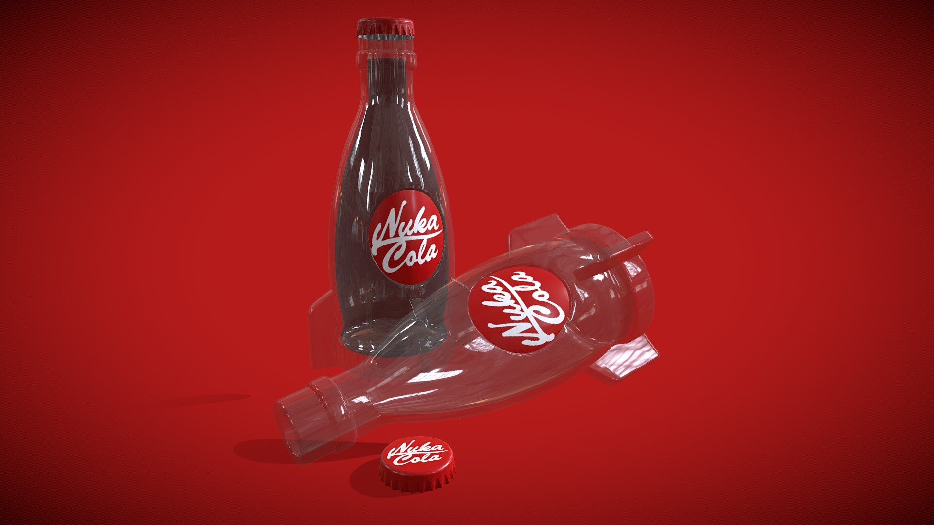 Modelled with Sketchup - Nuka Cola - Buy Royalty Free 3D model by COSEDIMARCO 3d model