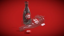 Nuka Cola cola, beverage, props, nuka, sketchup, bottle, fallout