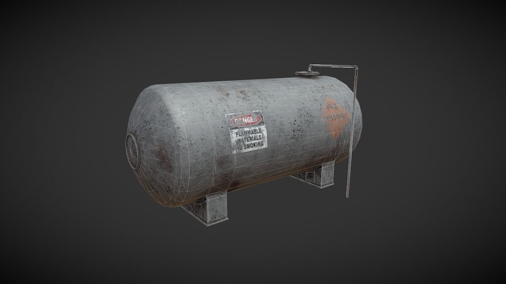 Gas station - boiler - 3D model by 3DGE (@the_game322) 3d model