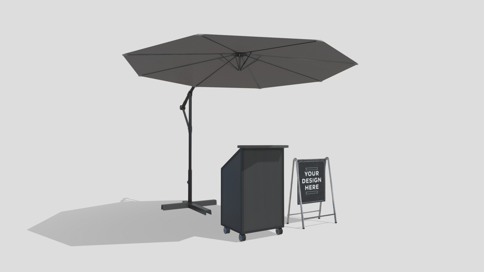 Valet Parking with Umbrella 2

Measurements:


Umbrella: 3x3 meters diameter
Bar: 0.60 x 0.60 x 1.10m (L,W,H)

Textures Included:


Banner with the text &ldquo;your design here