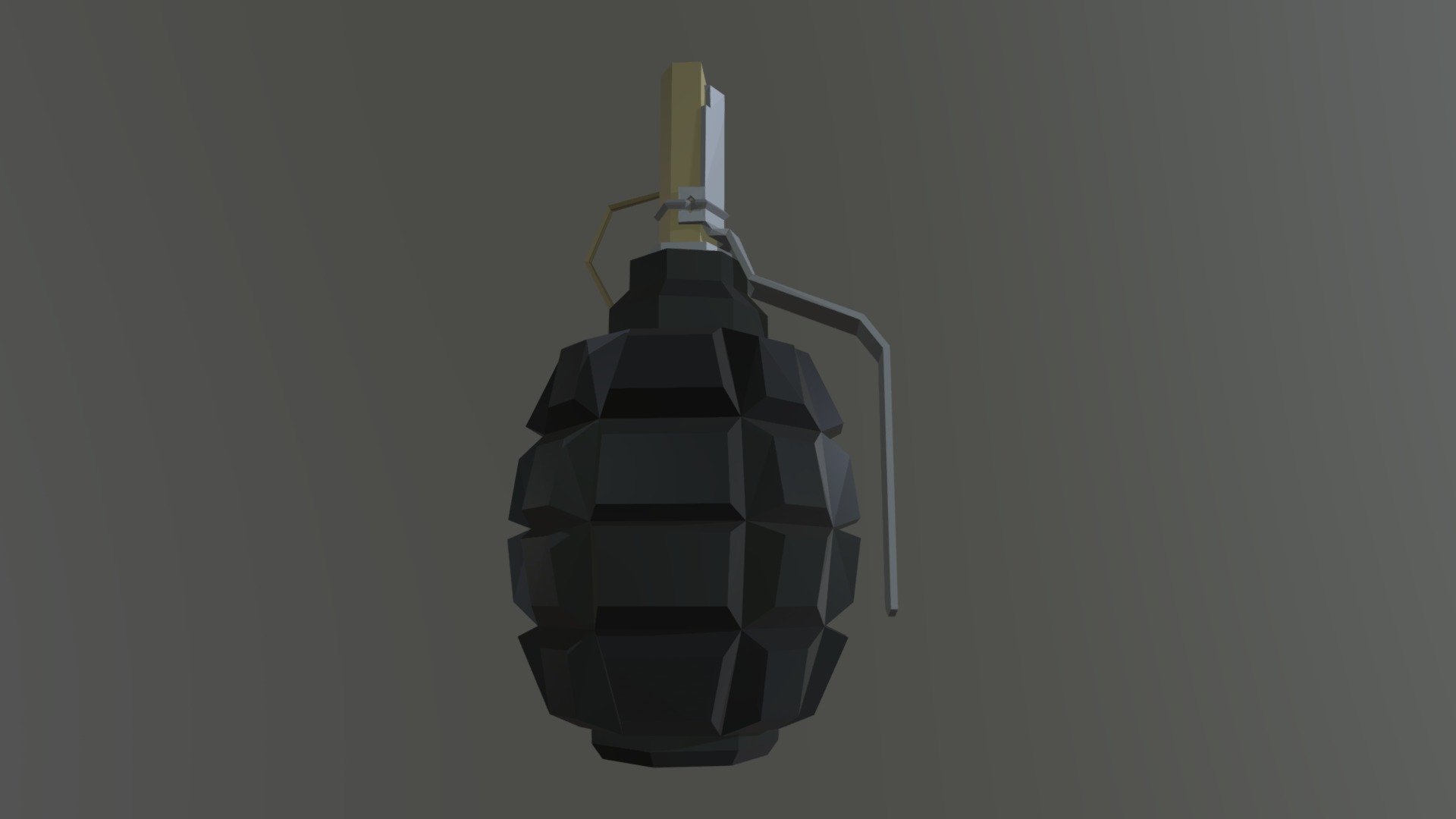 Low-Poly model of a russian F-1 fragmentation grenade 3d model