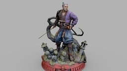 Geralt Ronin — Lone Wolf Figure 3d-scan, cemetery, feudal, swords, witcher, geralt, cdprojektred, geraltofrivia, thewitcher, fantasycharacter, koyasan, realitycapture, photogrammetry, fantasy, japanese