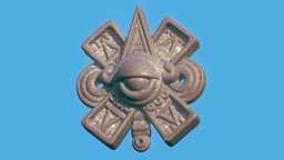 NAHUI OLLIN AZTEC ancient, symbol, mexico, aztec, aztecas, cosmos, cosmology, ancient-cultures, lowpoly, stone, rock, noai