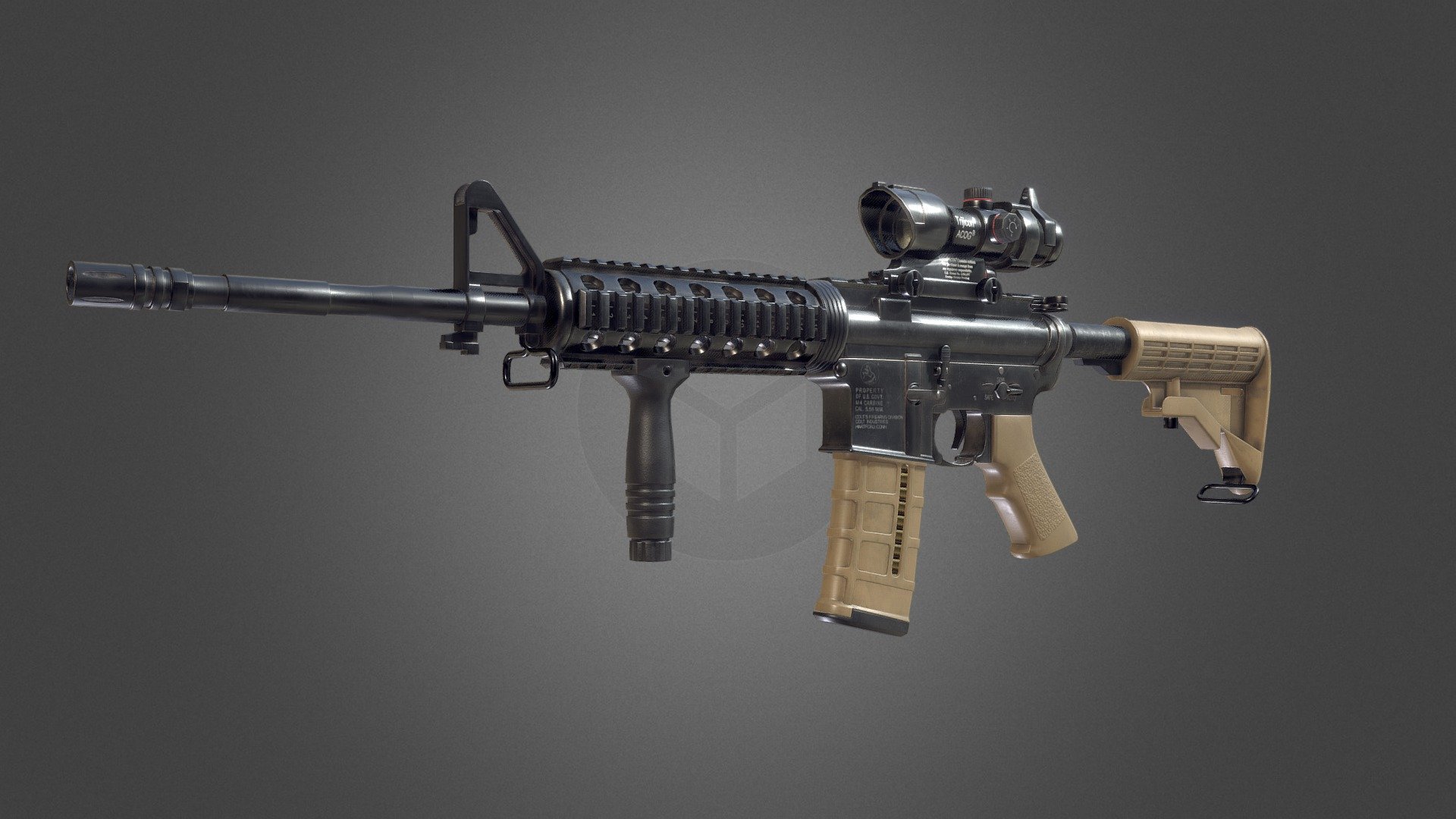 M4A1 Carbine

-3DSMAx (Modeling) -Substance 3D Painter (Textures) - M4A1 Carbine - 3D model by Alexio31 3d model