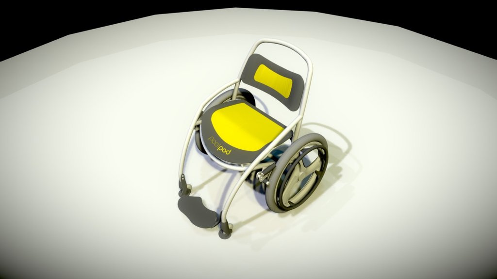Explore Poolpod Aqua Wheelchair in 3d - 3D model by poolpod 3d model