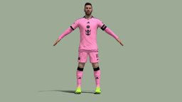 T-Pose rigged Lionel Messi Inter Miami 24-25 football, people, rig, miami, player, soccer, t-pose, men, game-ready, messi, ronaldo, inter, neymar, lionel, footballer, character, lowpoly, man, animated, human, male, sport, ball, rigged, 24-25