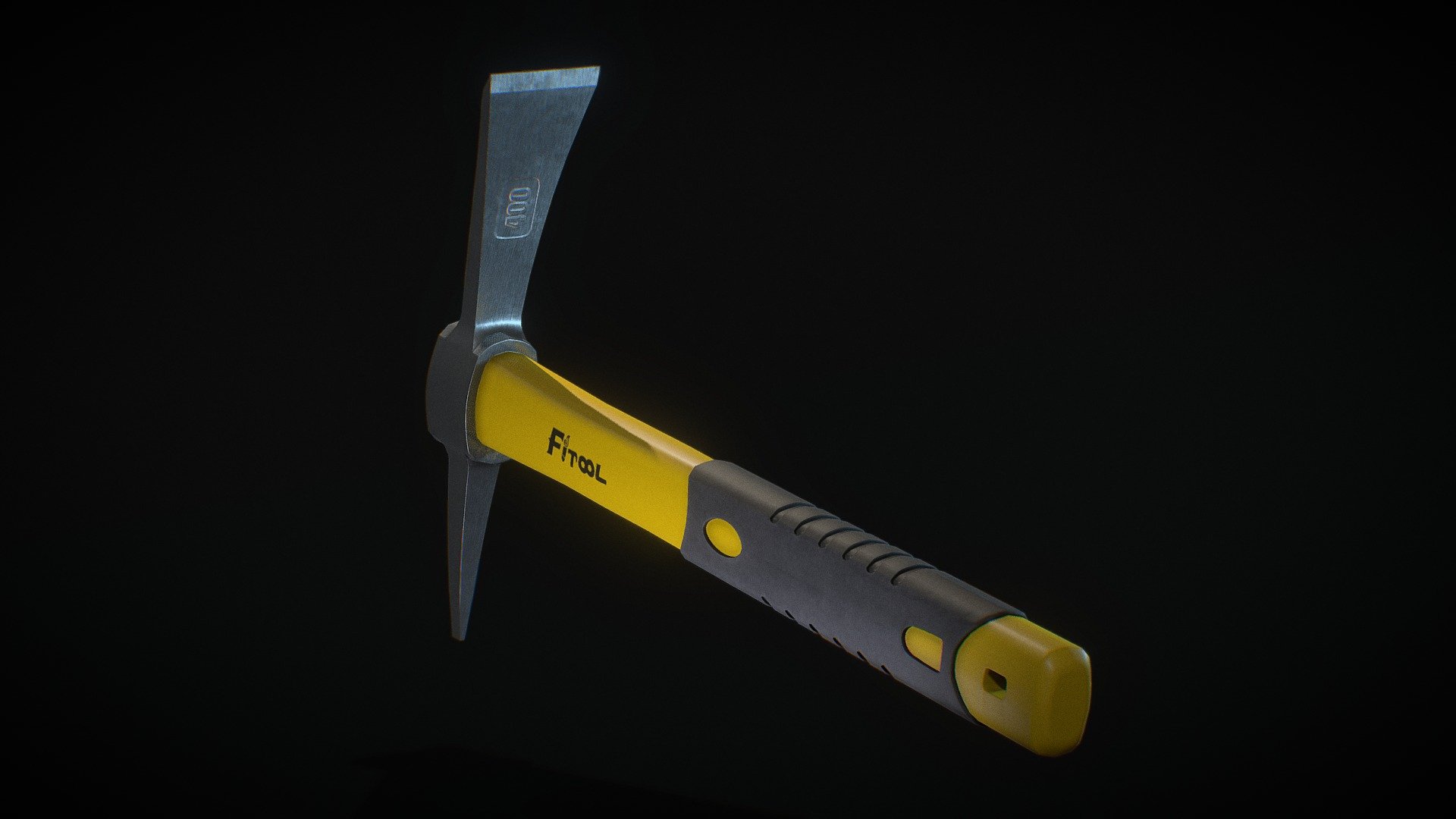 Firool gardening pickAxe brushed 3d model ready for VirtualReality(VR),Augmented Reality(AR),games and other render engines.This lowpoly 3d model is baked with 4k resolution textures.The PBR_Maps includes- albedo,roughness,metallic and normal 3d model