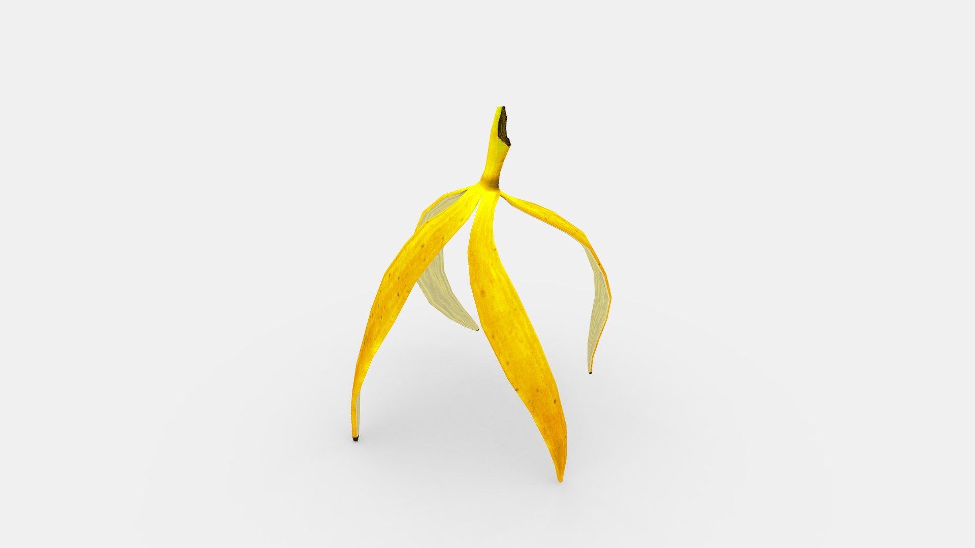 A banana peel - A banana peel - Buy Royalty Free 3D model by ler_cartoon (@lerrrrr) 3d model