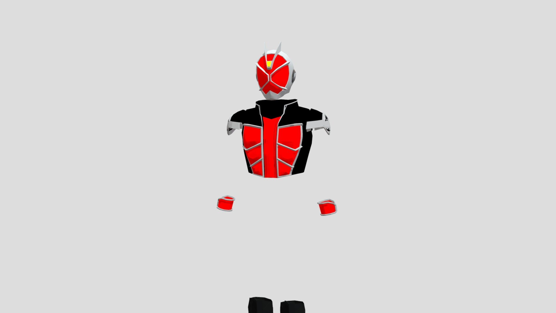 I drew this file for you to download and it's free - Kamen rider wizard form basic - 3D model by GunGin 3d model
