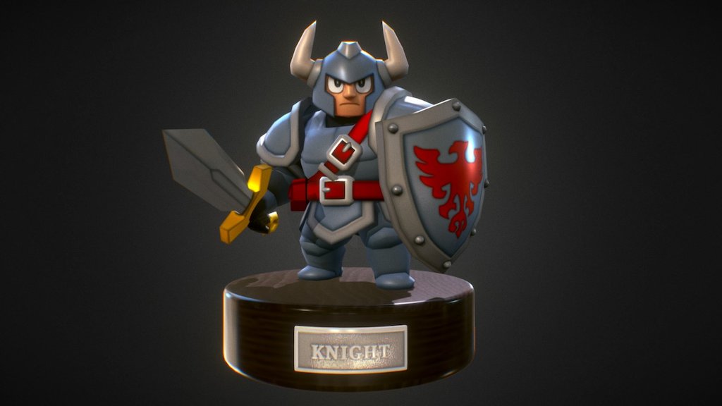 Knight - 3D model by GODLIKE 3d model