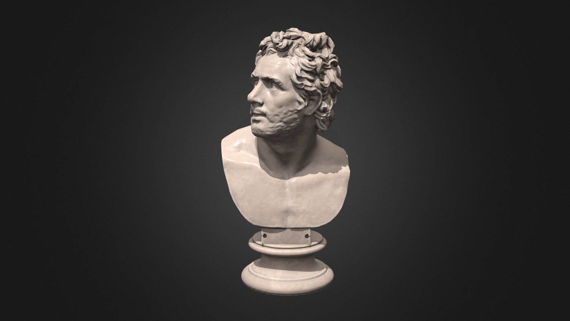 Recreation of an antique Roman statue. The original can be found in the British Museum, London 3d model