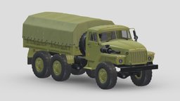 Ural-4320 Military Truck green, truck, armored, printing, army, transport, grad, carrier, russian, infantry, russia, print, machine, auto, ural, printable, troops, flatbed, 6x6, bm-21, 4320, 3d, vehicle, military, car, war