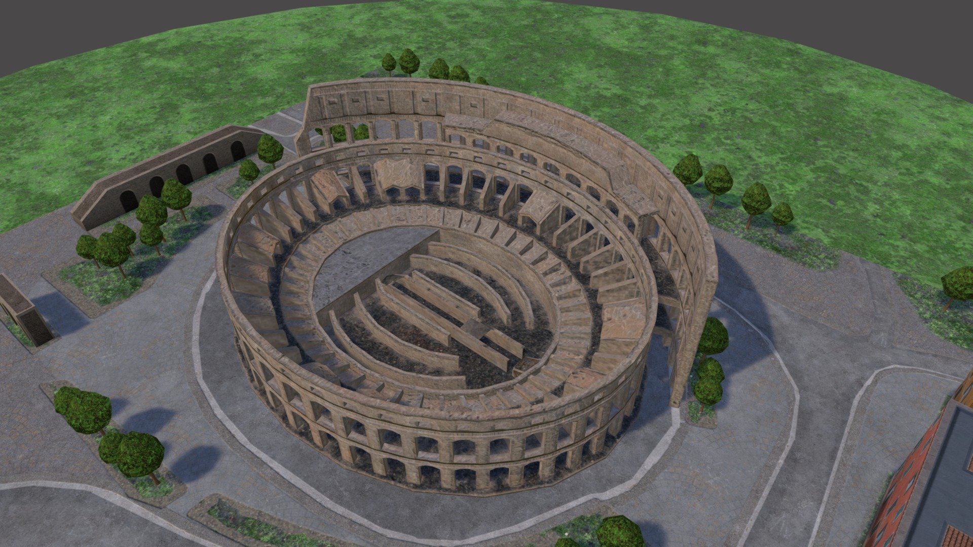 Draft for mobile game - Colosseum_Draft - 3D model by ice_screen 3d model