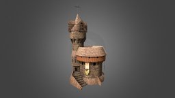 Medieval Church assets, medieval, gamedev, cgduck, unity, game, gameart, house, building