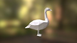 Goose low poly model for 3D printing