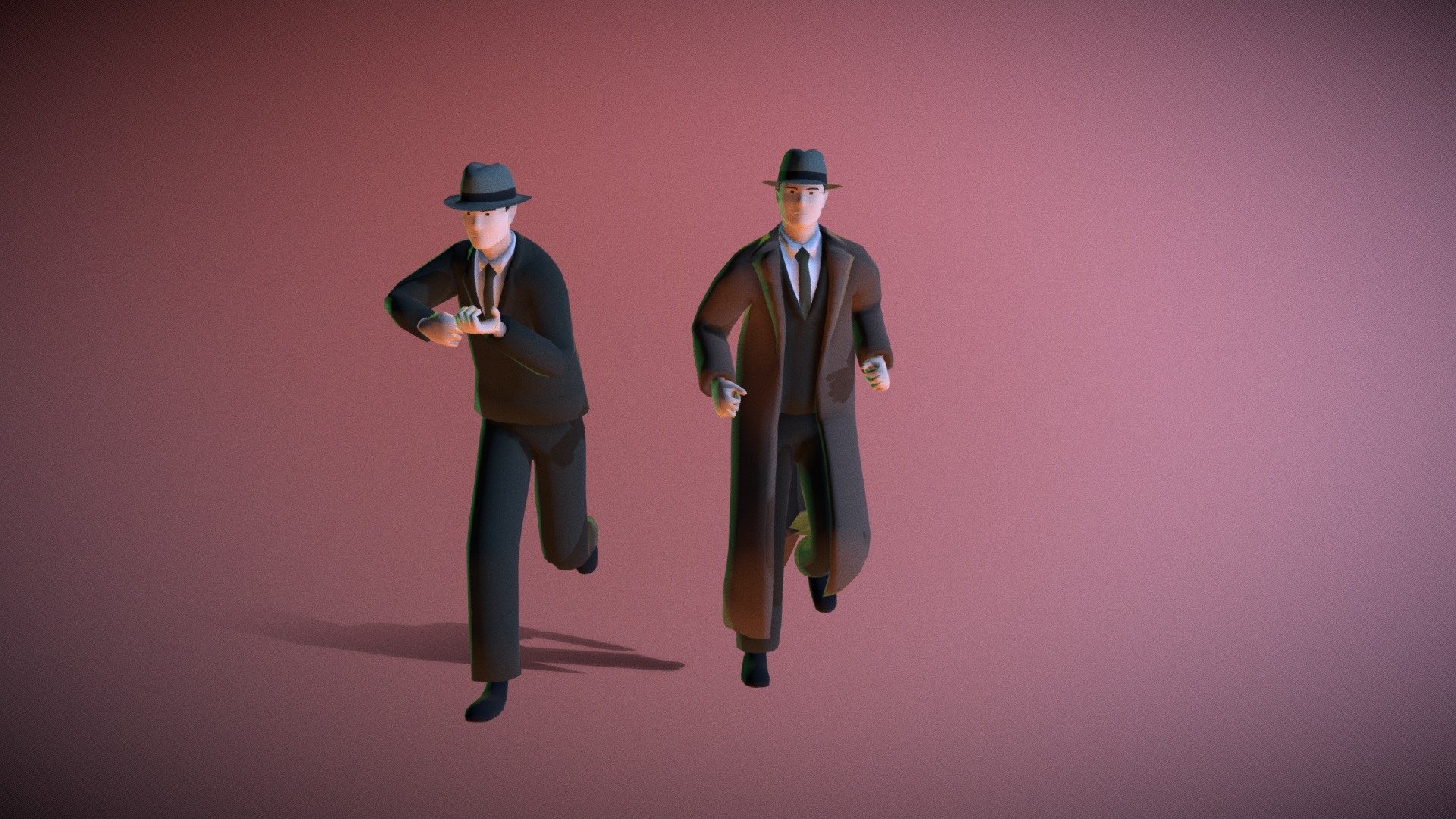 I optimized low-poly detective model I created in the past.
https://sketchfab.com/3d-models/simply-stylized-male-detective-5f16d447960c480f90952d54a373ba0e

Previously, it contained extra meshes and vertex counts, and we improved the system with human anatomy in mind and were able to significantly reduce the number of triangles.
The previous model was covered with a coat, which sometimes overlapped during animation, causing the legs to protrude outward, but this model is assimilated into the coat and does not collapse when animated.

So there are two models, one is in coat, another is in suits. And they both wear a hut but it can be removed/hidden as you like.

Detective in Coat and with Hat
Vertices: 2,727
Triangles:5,428

Detective in Suits and with Hat
Vertices: 2,495
Triangles:4,968

🔎Check my other low-poly models. https://linktr.ee/gheimwerk

🎮Get reward of Playstation Store $100! http://rwrdzy.com/198179/398

💻Get Reward of MacBook Pro! http://rwrdzy.com/198179/137 - Stylized Detective Optimised Version - 3D model by owowowsam 3d model