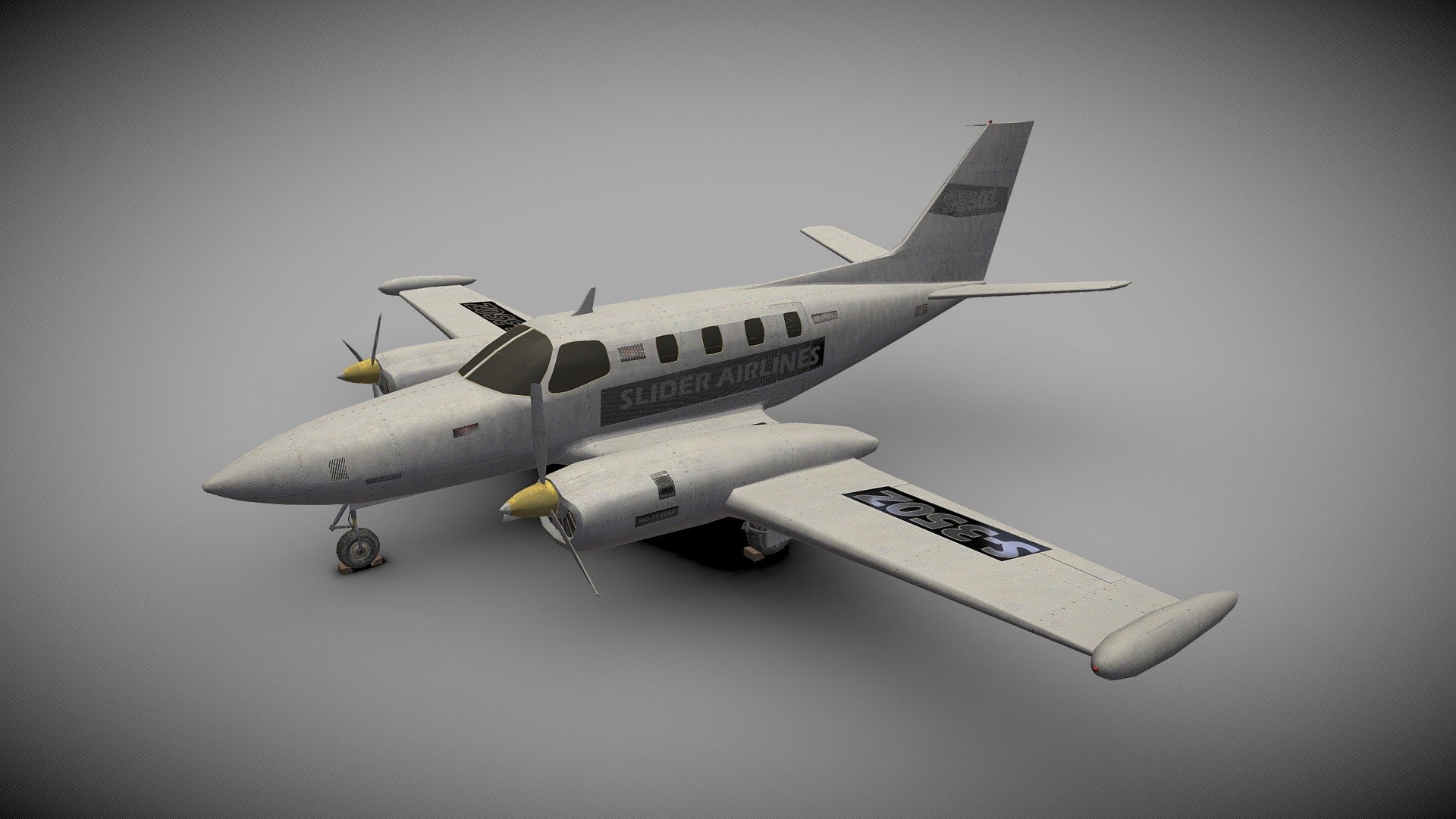 This aircraft model is a perfect addition to any flight and aviation video game, or it can be used as a prop in film, television and even real life. To start using this model in your project, simply drag and drop the model into your scene 3d model