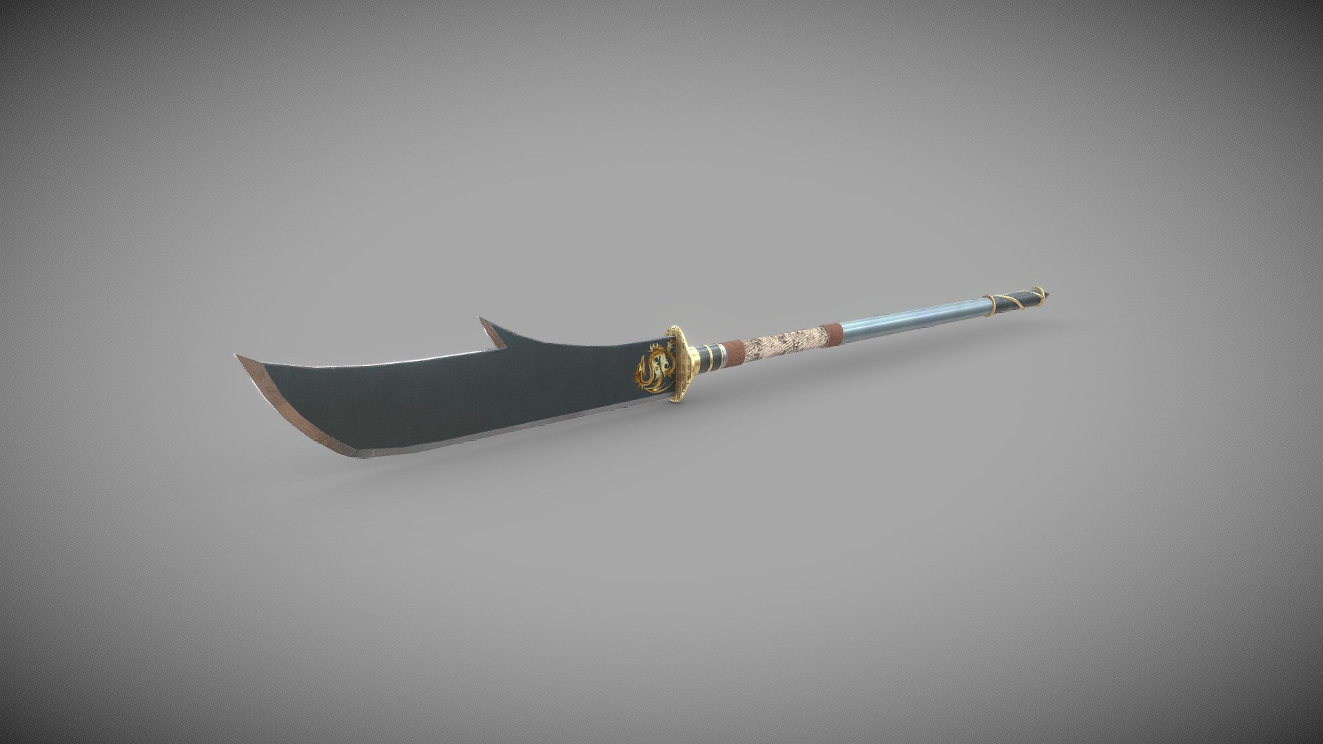 Chinese polearm - Guandao - 3D model by Hao (@yeezihao) 3d model
