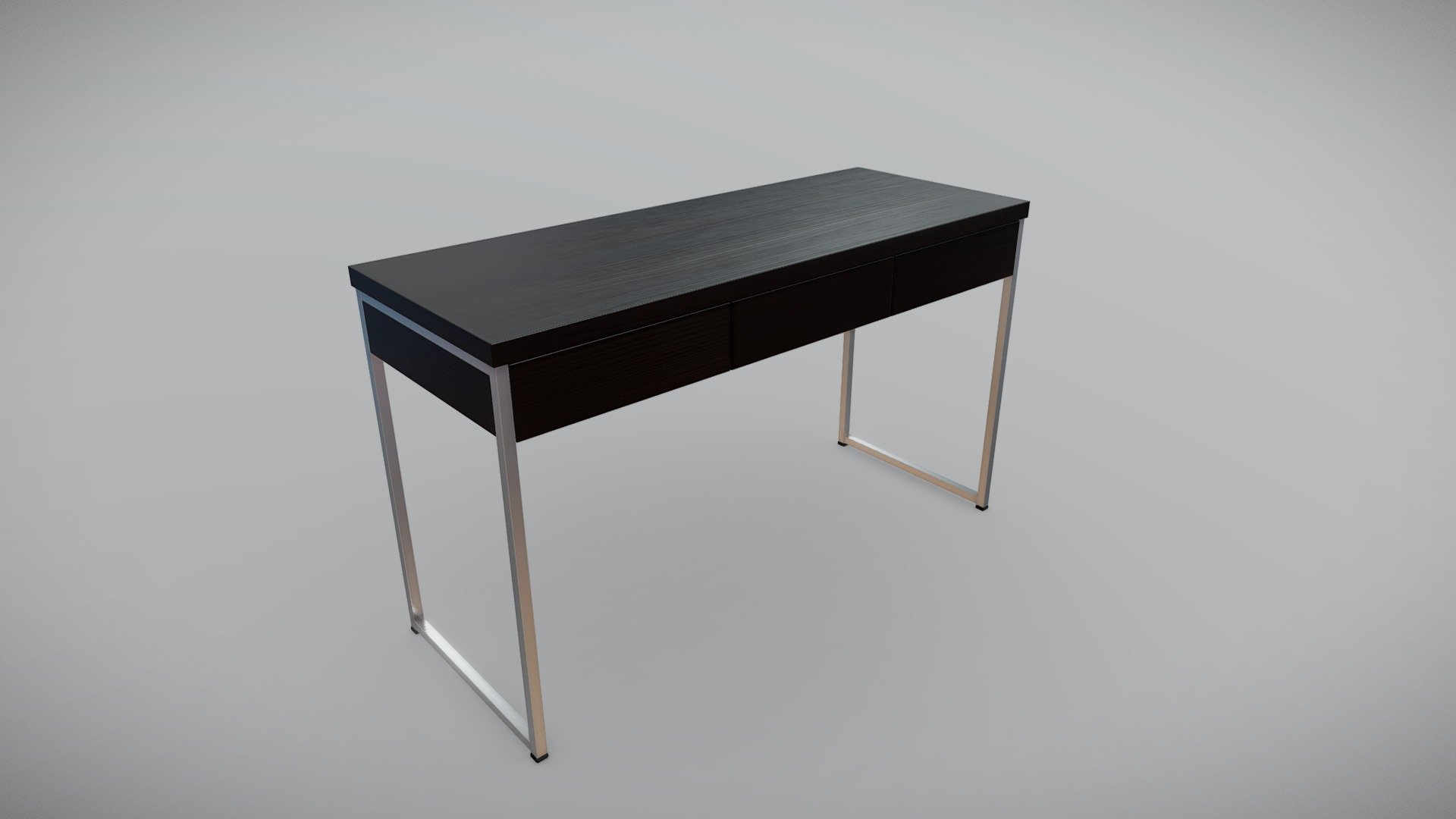 Modern desk with PBR texture set.
.FBX file is in the additional archive 3d model