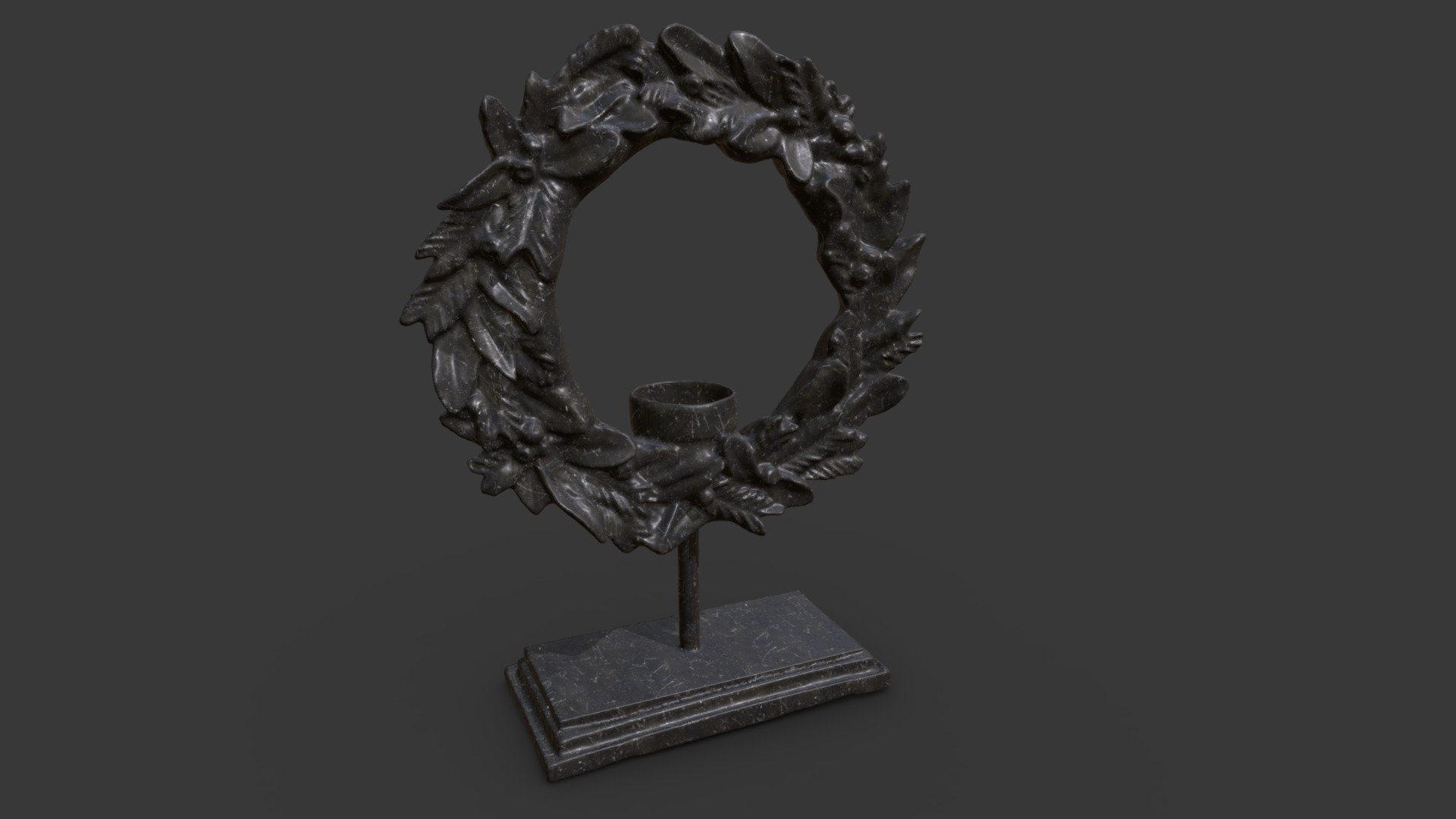This is a Weath Candle Holder - Wreath - Buy Royalty Free 3D model by Ryan Lewis (@RevanHilts) 3d model