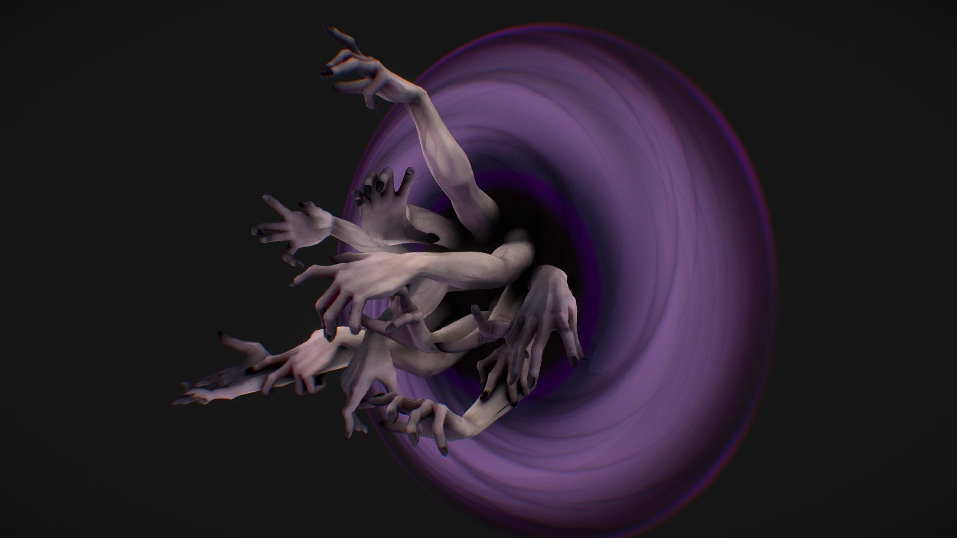 Inspired by the Dark Matter from The Obscura Experiment.

The artstation post: https://www.artstation.com/artwork/RylJOD - Hand monster - Download Free 3D model by Fanny Ngo (@mizuko_aki) 3d model