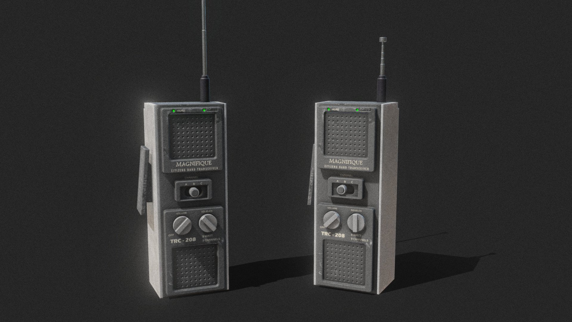 Used walky talky I modelled from an image. Pretty old school. I like the design - Used WalkyTalky - 3D model by Zaxel 3d model
