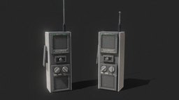 Used WalkyTalky gadget, electronic, used, ready, realistic, old, things, transmission, transmitter, walky, stranger, game, gameart, model, radio, talky