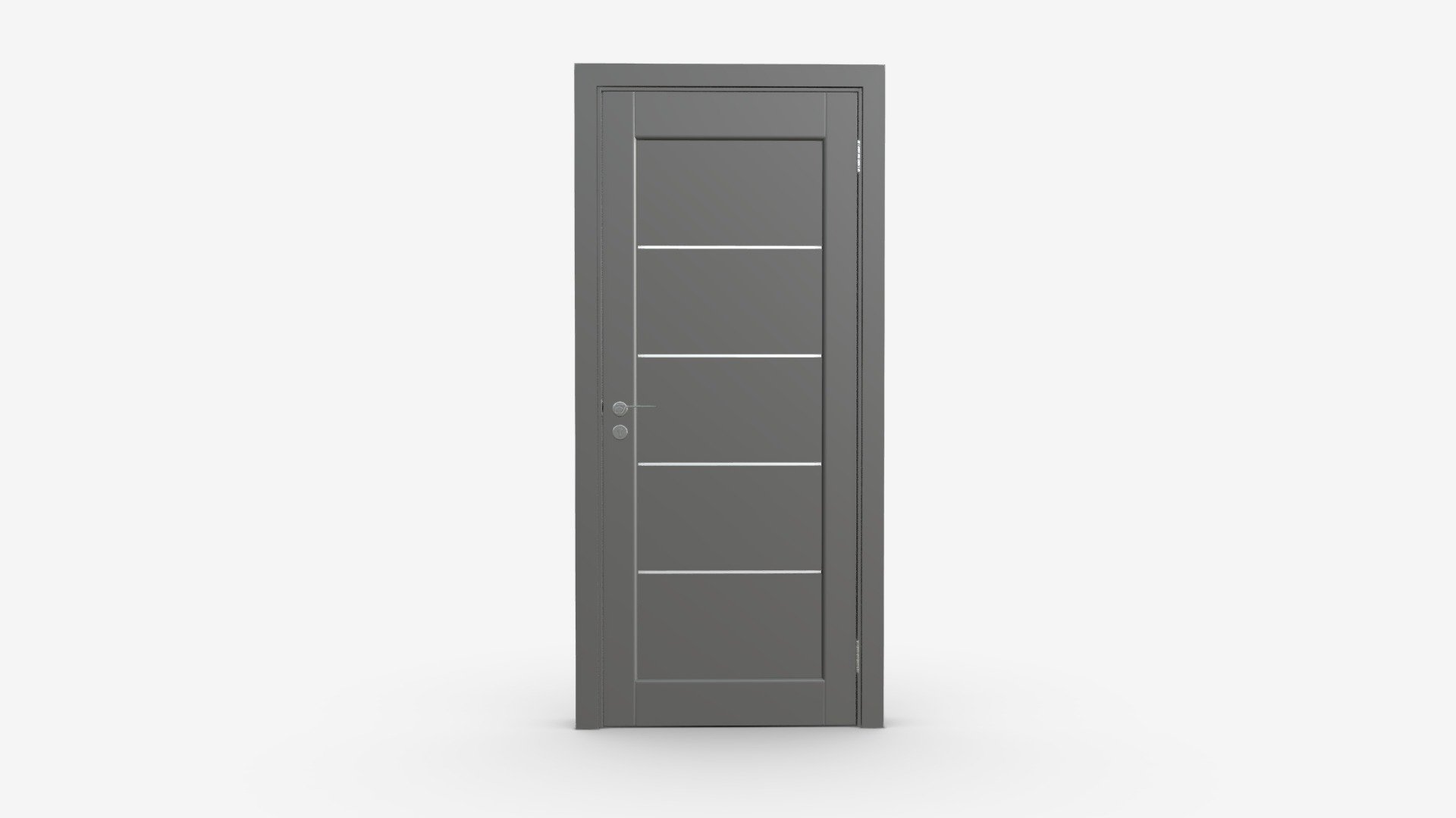 Modern Wooden Interior Door with Furniture 007 - Buy Royalty Free 3D model by HQ3DMOD (@AivisAstics) 3d model