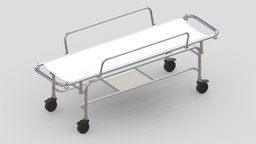 Medical Stretcher Trolley scene, room, device, instruments, set, element, unreal, laboratory, generic, pack, equipment, collection, ready, vr, ar, hospital, realistic, science, machine, engine, medicine, pill, unity, asset, game, 3d, pbr, low, poly, medical, interior
