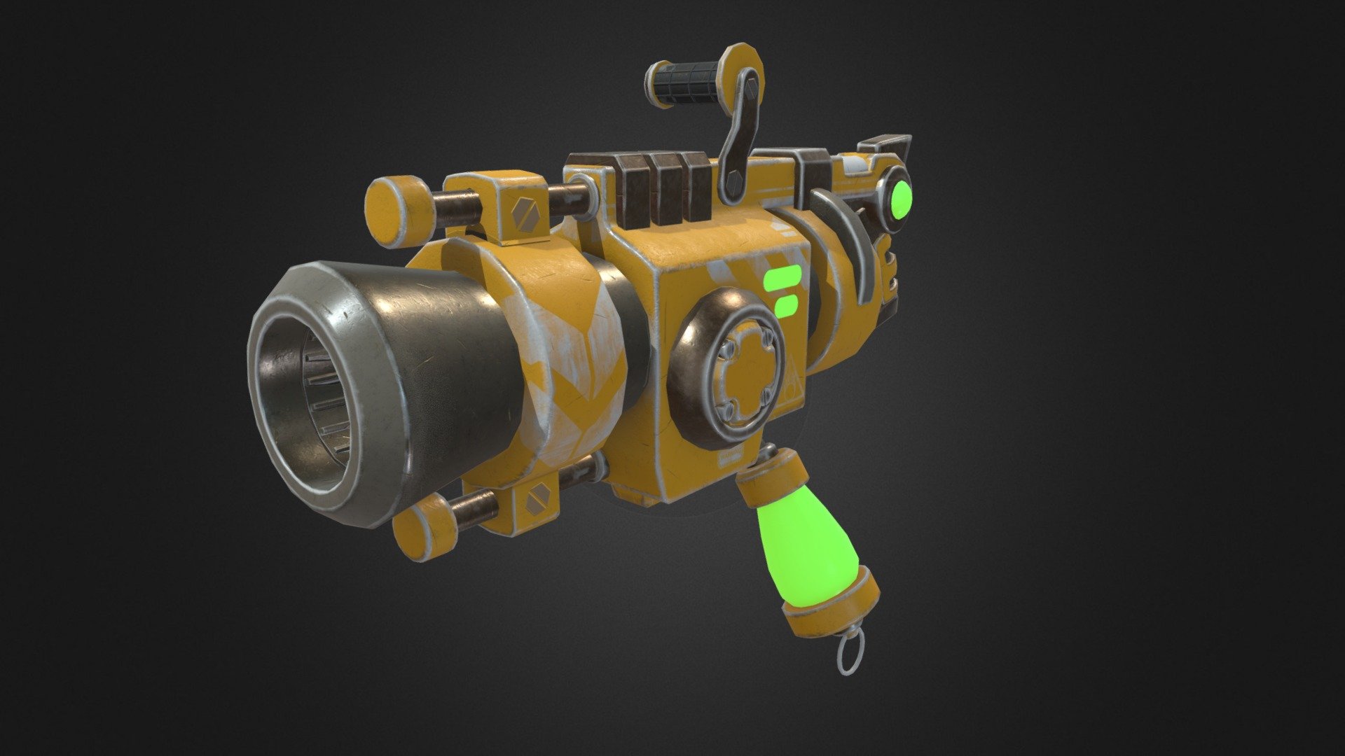 Cartoon Gun - Cartoon Gun - 3D model by Ing_eO 3d model