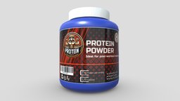 Protein Powder muscle, fitness, gym, store, jar, powder, protein, retail, sale, muscular, weights, storefront