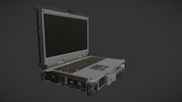 Game Asset Military Laptop