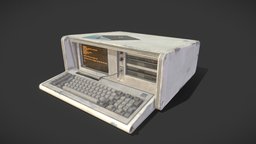 IBM 5155 computer, pc, vintage, ibm, hardsurface, 5155