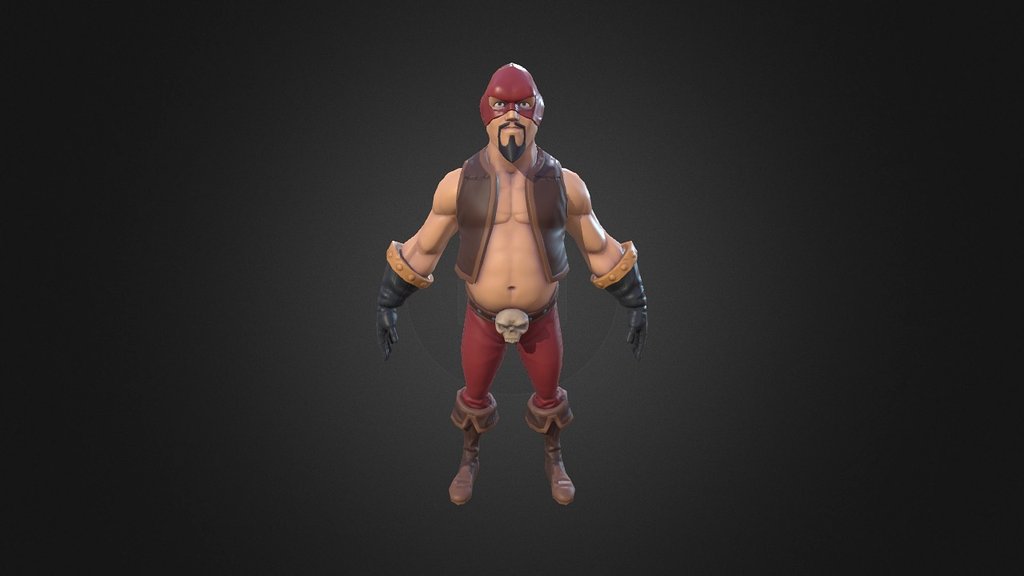 WIP of a game character for School Tutorial - Charac Demo - 3D model by fxmelard (@fx) 3d model