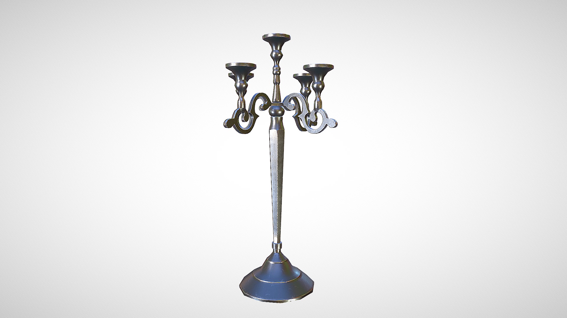 Candlestick low poly model pbr materials - candlestick lowpoly - Download Free 3D model by chris_models 3d model