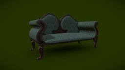 Classic Sofa sofa, wooden, couch, classic, furniture, canape, wood