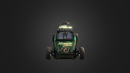 Racing Buggy 3dart, texturing, gameart