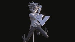 Roa Kirishima Yugioh Sevens Figurine Fanart fanart, pokemon, figure, digimon, yugioh, 3dprint, anime