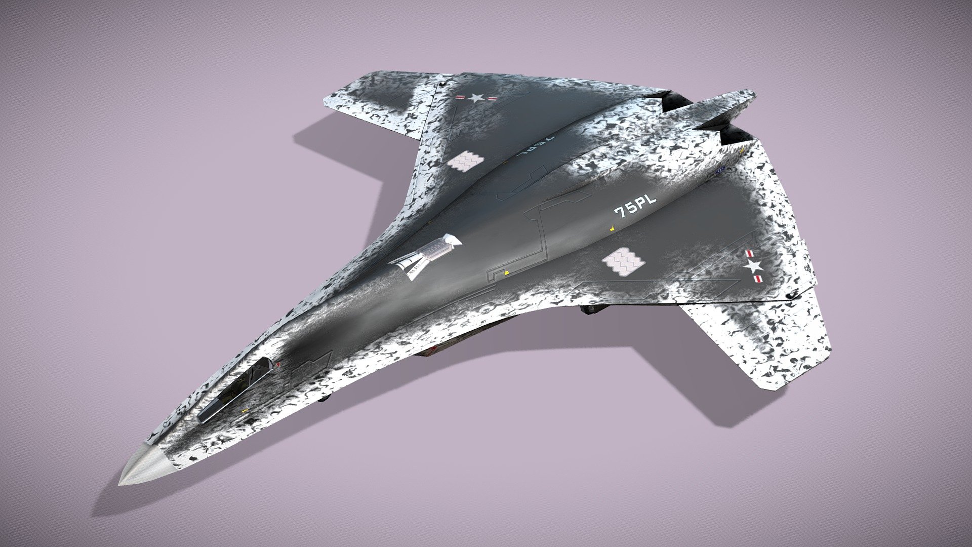 Lockheed NGAD deux

Lowpoly model of concept hypersonic 6th gen fighter



The Next Generation Air Dominance (NGAD) is a United States Air Force 6th-generation fighter initiative with a goal of fielding a family of systems that is to eventually supersede the Lockheed Martin F-22 Raptor. A manned fighter aircraft is the centerpiece program of the initiative is to be supported by unmanned “Loyal Wingman” platforms.

This is my concept of NGAD deux (2nd concept) with manned fighter. For low speed maneuverability wings have reverse variable sweep. Missiles are keept in bottom and top bays. Forward ailerons allows to make it super agile during subsonic flight. Additional airbrakes support flight steering. F-23 style ehaust make this NGAD stealthy.



Fully rigged

Model has bump, metal, roughness maps and 2 x diffuse textures.



Check also my other aircrafts and cars.

Patreon with monthly free model - Lockheed NGAD deux - concept fighter - Buy Royalty Free 3D model by NETRUNNER_pl 3d model