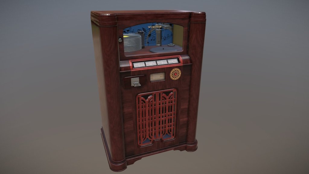 Trying to make a model of Wurlitzer Jukebox 412, you can see other renderers on Artstation
Thank you for attention :) - Wurlitzer Jukebox 412 - Download Free 3D model by Osho (@Crysis007-94) 3d model